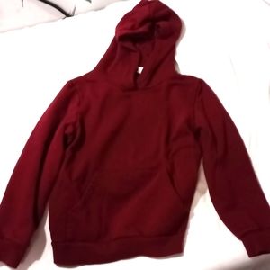 Kids Sz:M Maroon PullOver N Hoodie